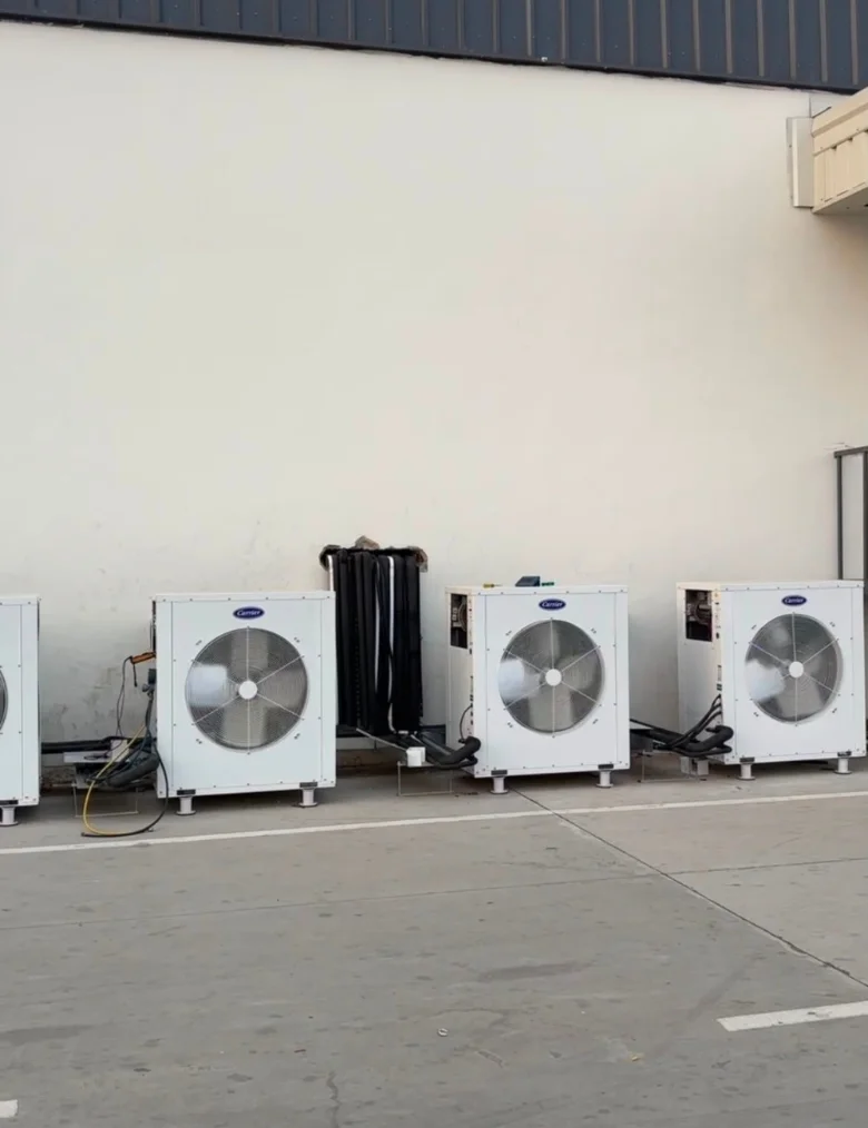 Weather Cool engineers commissioning a chiller plant room